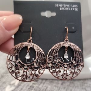 Lane Bryant Elegant Rose Gold Dangle Earrings